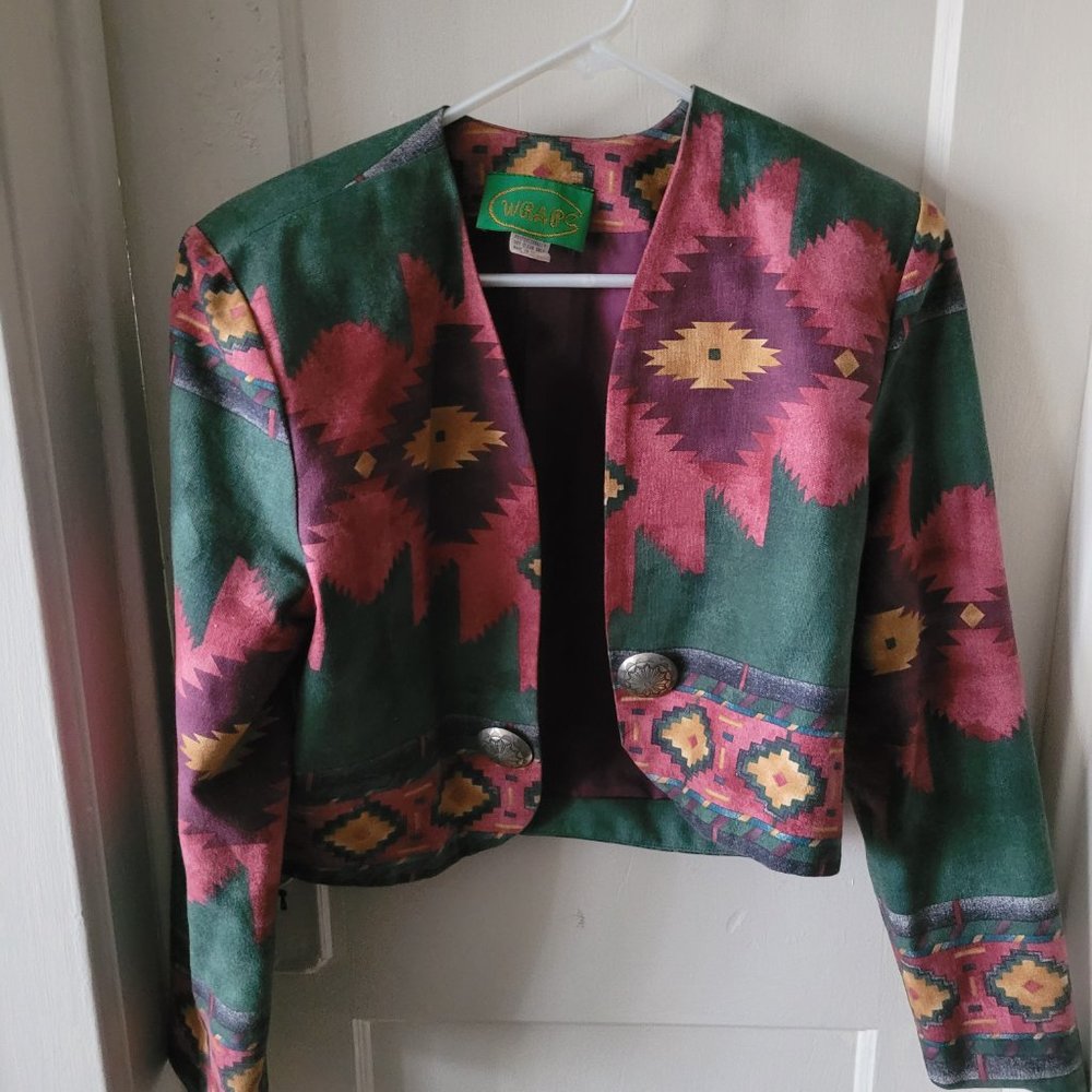 Vintage Southwest Print Suit - image 2